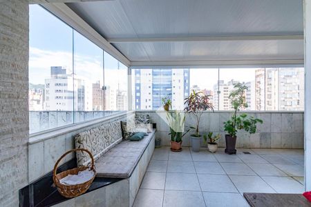 Varanda da Sala de apartamento à venda com 3 quartos, 190m² em Lourdes, Belo Horizonte