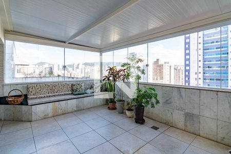 Varanda da Sala de apartamento à venda com 3 quartos, 190m² em Lourdes, Belo Horizonte