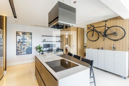 Sala/Cozinha de apartamento à venda com 1 quarto, 54m² em Vila Olímpia, São Paulo