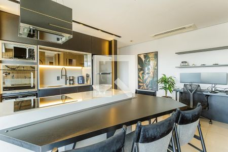 Sala/Cozinha de apartamento à venda com 1 quarto, 54m² em Vila Olímpia, São Paulo