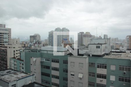 Vista do Studio de kitnet/studio para alugar com 1 quarto, 25m² em Gonzaga, Santos