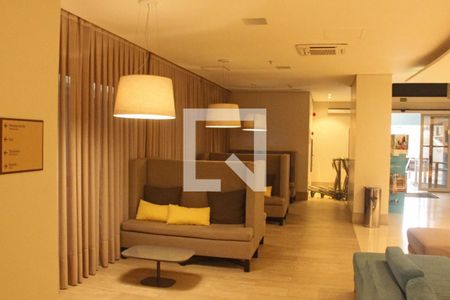 Área comum de kitnet/studio para alugar com 1 quarto, 25m² em Gonzaga, Santos