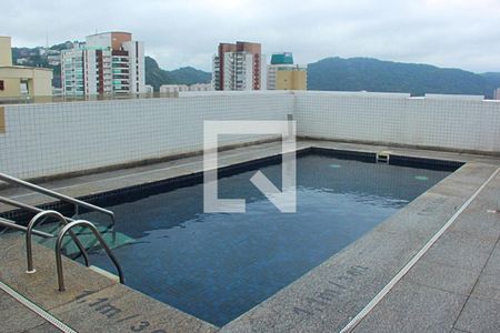 Área comum de kitnet/studio para alugar com 1 quarto, 25m² em Gonzaga, Santos