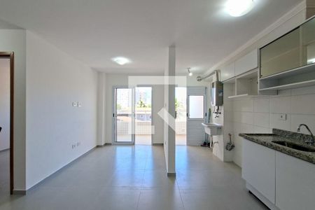 Sala/Cozinha de apartamento para alugar com 2 quartos, 57m² em Canto do Forte, Praia Grande