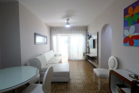 Sala de apartamento para alugar com 2 quartos, 80m² em Jardim Praiano, Guarujá