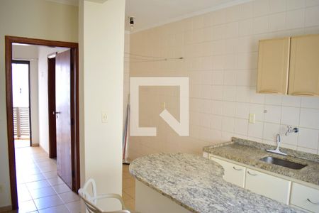 Cozinha de apartamento para alugar com 1 quarto, 70m² em Jardim Iraja, Ribeirão Preto