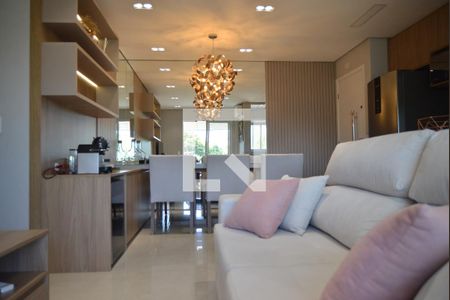 Sala de apartamento à venda com 3 quartos, 75m² em Vila Apiai, Santo André