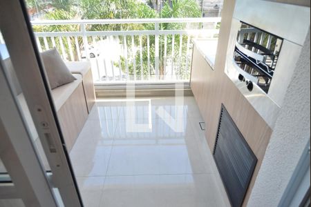 Varanda gourmet de apartamento à venda com 3 quartos, 75m² em Vila Apiai, Santo André