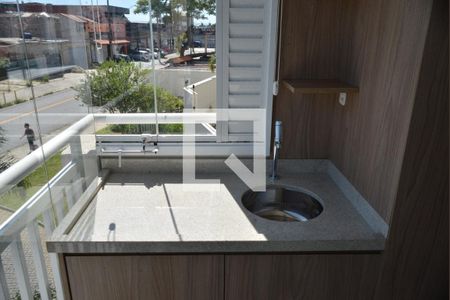 Varanda gourmet de apartamento à venda com 3 quartos, 75m² em Vila Apiai, Santo André