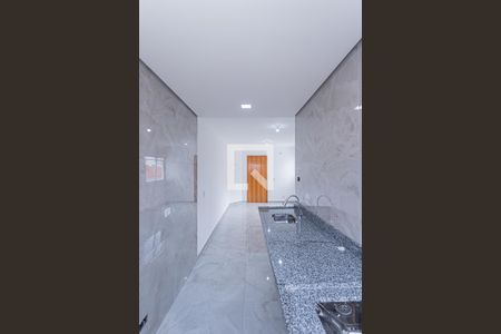 Sala, cozinha e área de serviço de apartamento à venda com 2 quartos, 45m² em Vila Arcadia, São Paulo