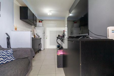 Sala e Cozinha de apartamento à venda com 1 quarto, 33m² em Vila Ré, São Paulo