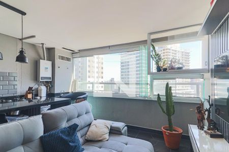 Sala / Cozinha / Lavanderia de apartamento à venda com 1 quarto, 48m² em Butantã, São Paulo