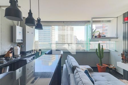 Sala / Cozinha / Lavanderia de apartamento à venda com 1 quarto, 48m² em Butantã, São Paulo