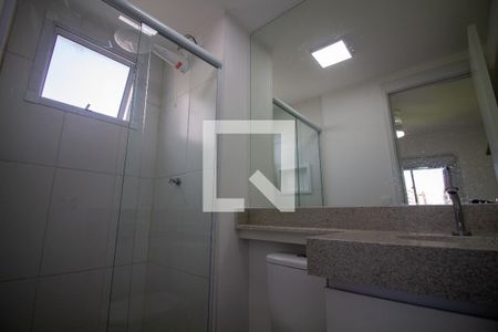 Banheiro da Suíte de apartamento para alugar com 1 quarto, 27m² em Campo Belo, São Paulo