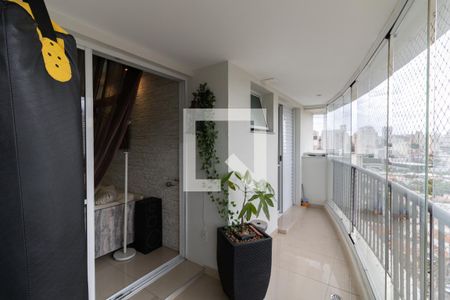 Varanda da Sala de apartamento à venda com 3 quartos, 80m² em Vila Gumercindo, São Paulo