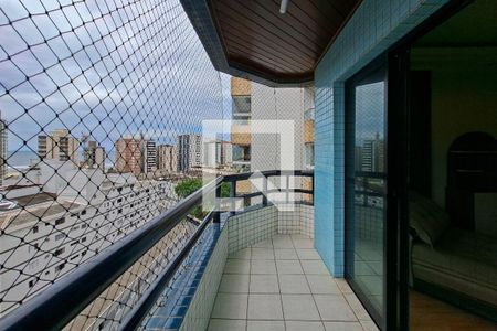 Sacada Sala de apartamento para alugar com 4 quartos, 190m² em Guilhermina, Praia Grande