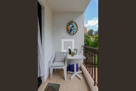 Varanda da Sala de apartamento para alugar com 1 quarto, 45m² em Vila Morumbi, São Paulo