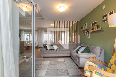 Sala de casa de condomínio para alugar com 4 quartos, 191m² em Santa Felicidade, Curitiba