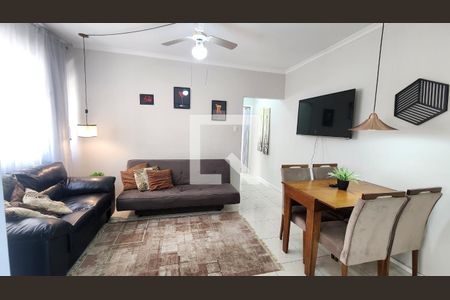 Sala de apartamento para alugar com 1 quarto, 60m² em Boqueirão, Santos