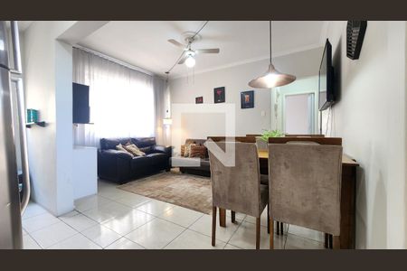 Sala de apartamento para alugar com 1 quarto, 60m² em Boqueirão, Santos