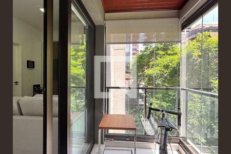 Varanda de apartamento à venda com 1 quarto, 49m² em Jardim Paulistano, São Paulo