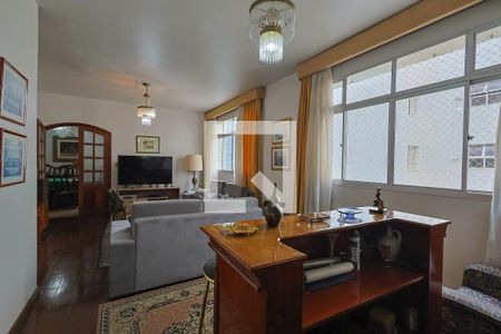 Sala de apartamento à venda com 4 quartos, 152m² em Lourdes, Belo Horizonte