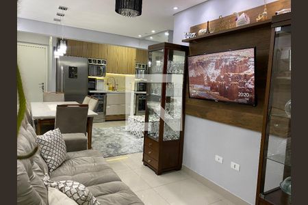 Sala de apartamento para alugar com 2 quartos, 64m² em Jardim, Santo André