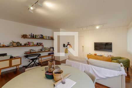 Sala de apartamento para alugar com 3 quartos, 125m² em Indianópolis, São Paulo