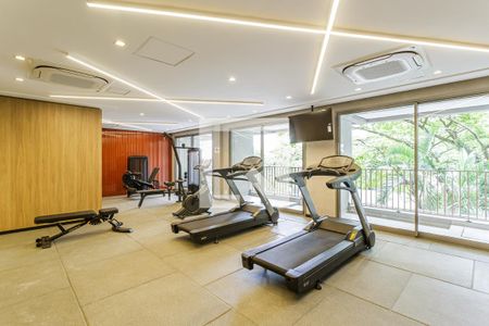 Área comum - Academia de kitnet/studio à venda com 1 quarto, 24m² em Vila Nova Conceição, São Paulo