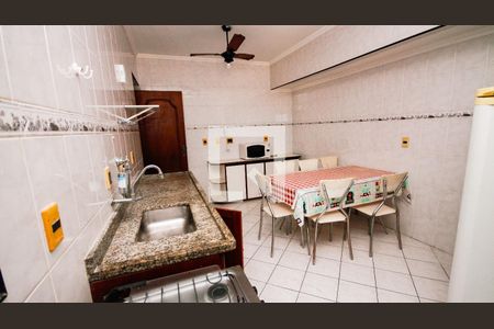 Cozinha de apartamento para alugar com 1 quarto, 114m² em Vila Caiçara, Praia Grande