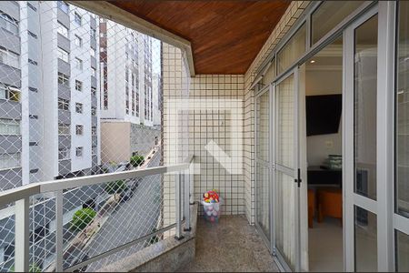 Varanda de apartamento à venda com 3 quartos, 110m² em Santo Antônio, Belo Horizonte