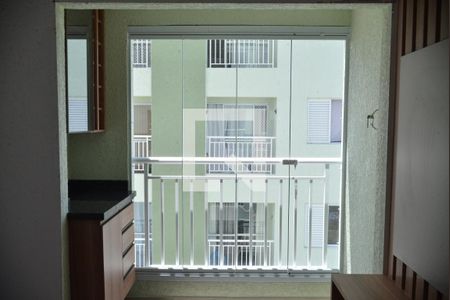 Varanda da Sala de apartamento para alugar com 1 quarto, 52m² em Vila Alto de Santo Andre, Santo André