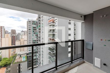Varanda de apartamento à venda com 1 quarto, 28m² em Santo Amaro, São Paulo