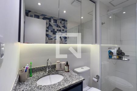 Banheiro de kitnet/studio para alugar com 1 quarto, 28m² em Vila Mariana, São Paulo