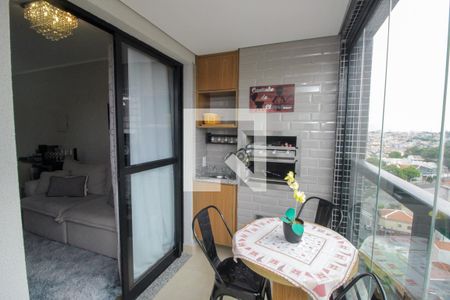 Varanda gourmet de apartamento para alugar com 2 quartos, 60m² em Parque das Nações, Santo André