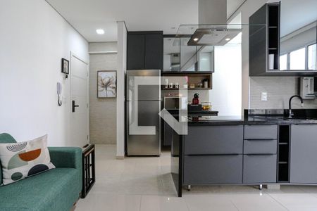 Sala de apartamento para alugar com 1 quarto, 43m² em Vila Mogilar, Mogi das Cruzes