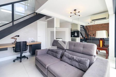 Sala de apartamento para alugar com 1 quarto, 58m² em Campo Belo, São Paulo