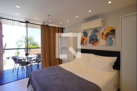 Sala - quarto de kitnet/studio para alugar com 1 quarto, 26m² em Santo Antonio de Lisboa, Florianópolis