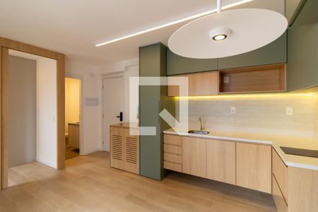 Sala/Cozinha de apartamento para alugar com 1 quarto, 44m² em Pinheiros, São Paulo