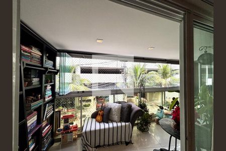 Varanda da Sala e do escritório de apartamento à venda com 3 quartos, 153m² em Lagoa, Rio de Janeiro