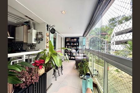 Varanda da Sala e do escritório de apartamento à venda com 3 quartos, 153m² em Lagoa, Rio de Janeiro