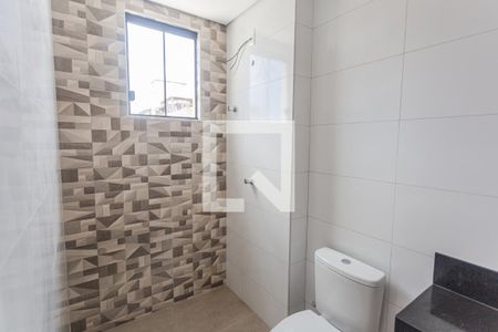Banheiro da Suíte de apartamento à venda com 3 quartos, 77m² em Ipiranga, Belo Horizonte