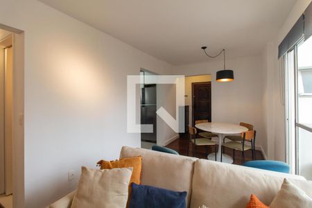 Sala de apartamento para alugar com 2 quartos, 80m² em Paraíso, São Paulo