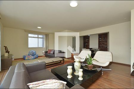 Sala de Estar de apartamento à venda com 3 quartos, 194m² em Carmo, Belo Horizonte