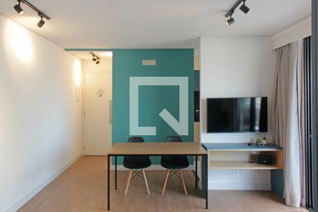 Sala de apartamento para alugar com 1 quarto, 59m² em Ponta da Praia, Santos