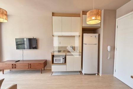 Sala/cozinha de apartamento para alugar com 1 quarto, 33m² em Vila Mariana, São Paulo