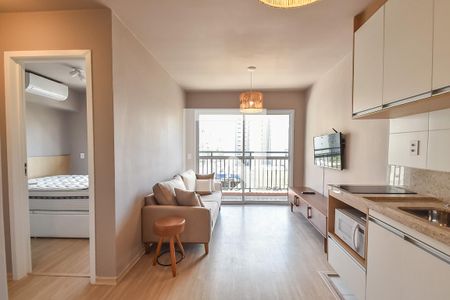 Sala/cozinha de apartamento para alugar com 1 quarto, 33m² em Vila Mariana, São Paulo