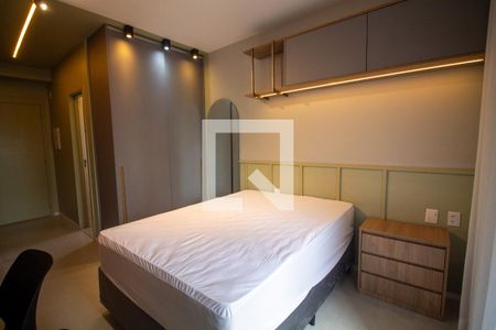 Sala / Quarto - Studio de kitnet/studio para alugar com 1 quarto, 25m² em Vila Olímpia, São Paulo
