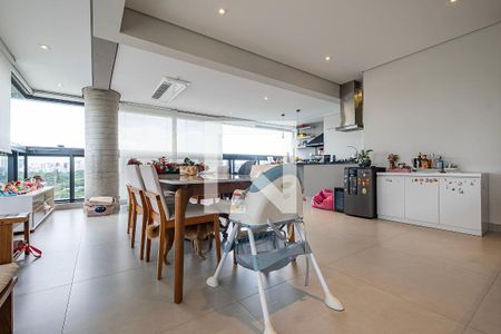 Sala/Cozinha de apartamento para alugar com 3 quartos, 142m² em Pinheiros, São Paulo