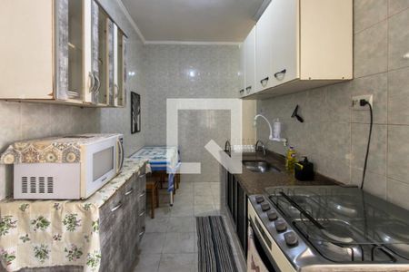 Cozinha  de kitnet/studio para alugar com 1 quarto, 42m² em Boqueirão, Praia Grande